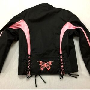 NWOT Xelement Women's Motorcycle 4xl Black and Pink Jacket